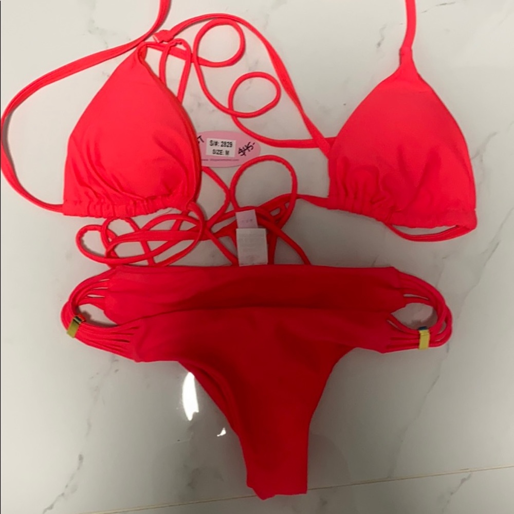 Hot pink new bathing suit